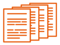 pictogramme orange - fichiers multiples - abalis traduction